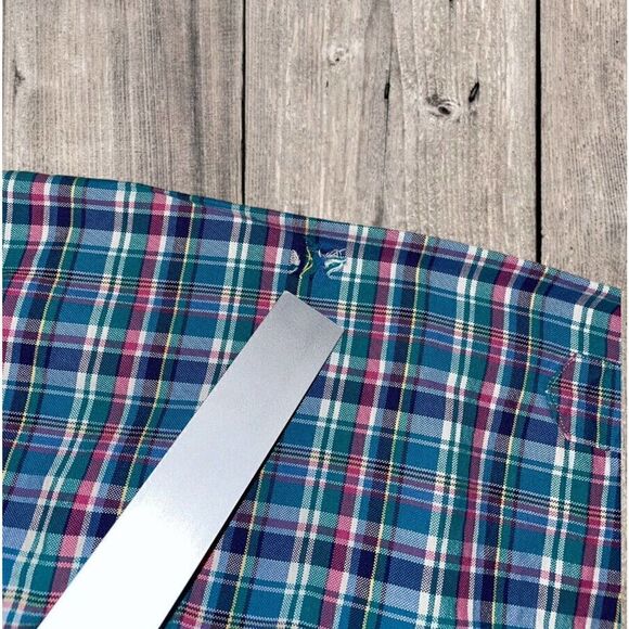 Polo Ralph Lauren Shirt Men’s XL Blue Green Plaid Long Sleeve Blue Pony - Picture 7 of 8